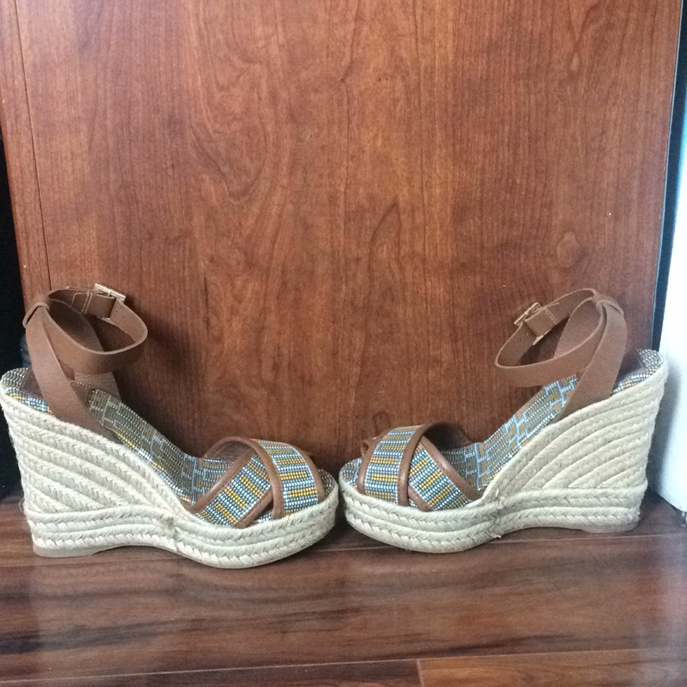 New!!! Tory Burch espadrille wedges